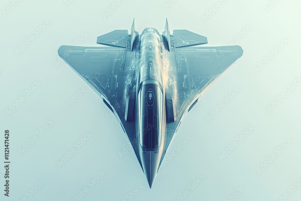 Poster futuristic spaceship navigating through the vast expanse of space, embarking on an interstellar voya