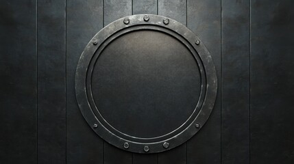Dark Metal Shield Design, Modern Architecture Element