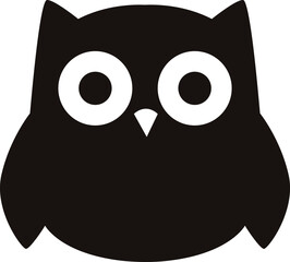 Owl with speech bubble icon