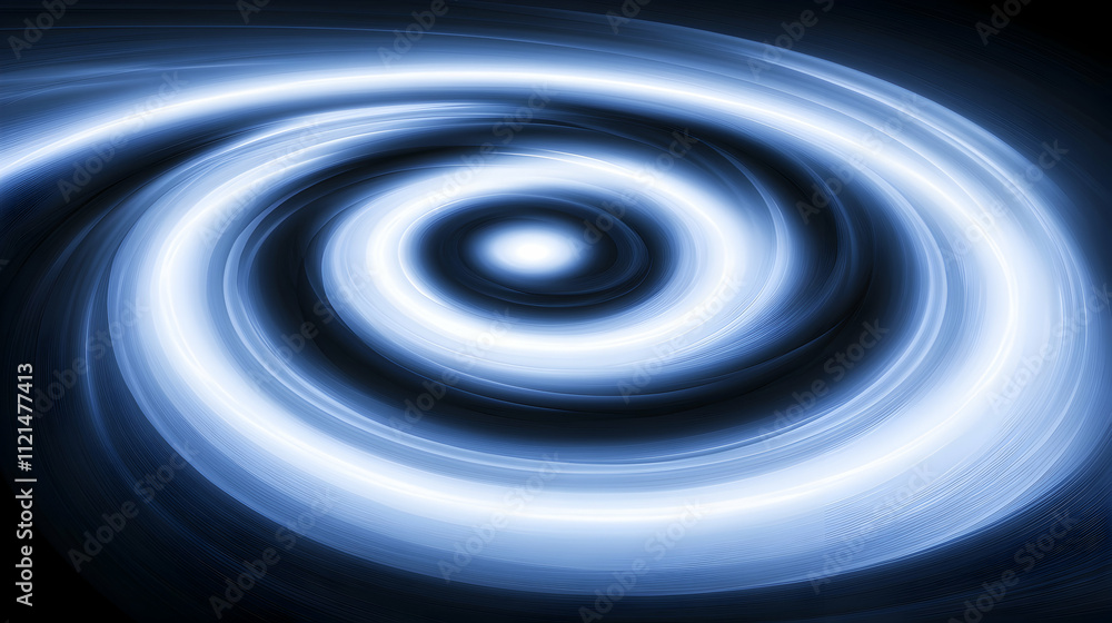 Poster abstract swirling blue vortex background; perfect for websites, presentations, and design projects. 