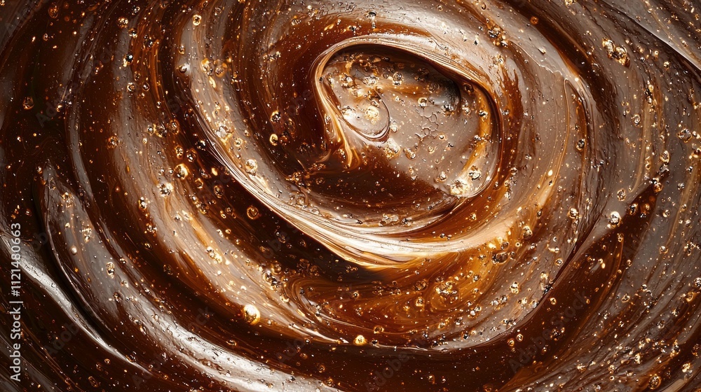 Poster Rich mocha hues intertwine in a dynamic swirl, showcasing a blend of color and fluidity. The intricate patterns evoke a sense of depth and creativity, inviting admiration and inspiration