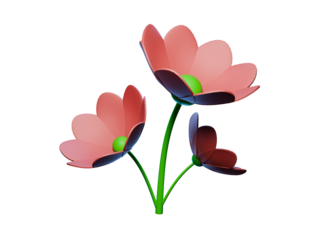 It's up to you to use 3D flower illustrations for whatever you want