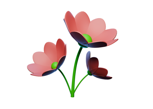 It's up to you to use 3D flower illustrations for whatever you want