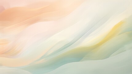 Obraz premium brush strokes with light pastel colors, empty space on the left, Hard Light,generative ai illustration