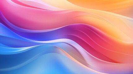 Fototapeta premium Abstract colorful gradients with smooth flow, space on the right side for content, Soft Natural Light,generative ai illustration