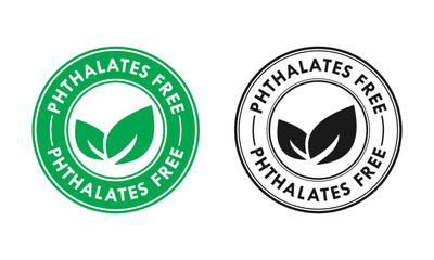 Phthalates free logo template illustration. Suitable for package product