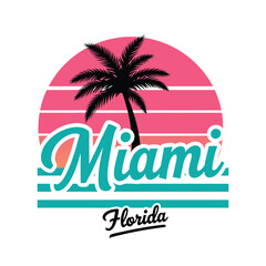 Obraz premium Miami vibes with beautiful view