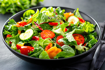 Colorful Summer Garden Salad.