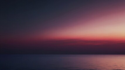 Obraz premium A serene sunset landscape showcasing layered, tree-covered hills fading into the horizon with a gradient sky transitioning from deep purple to golden orange. Generative AI