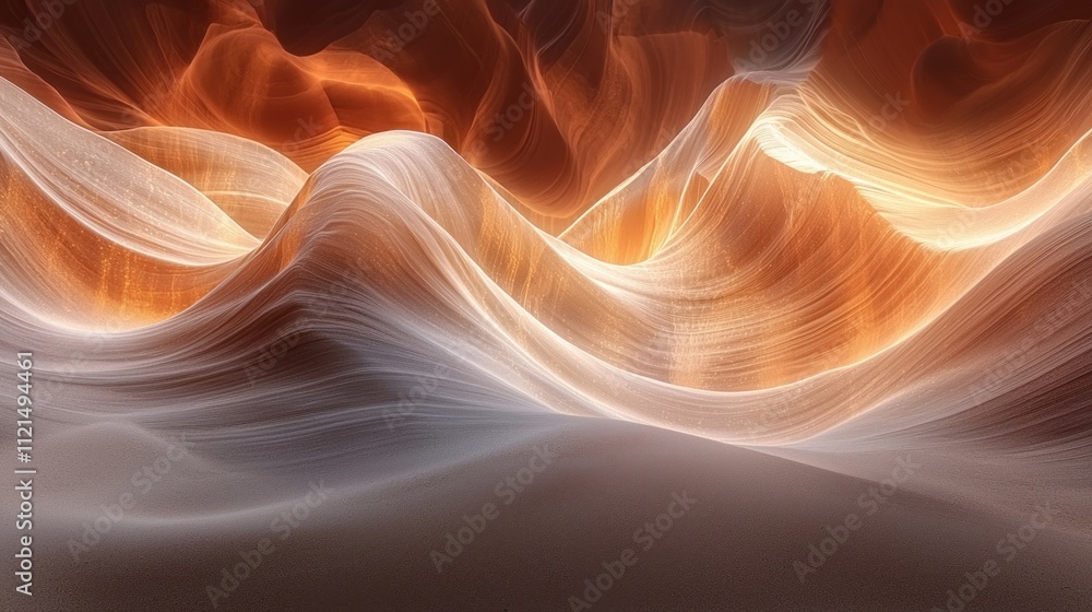 Aufkleber nature's artistry reveals sweeping sandstone formations illuminated by soft light, creating a mesmer