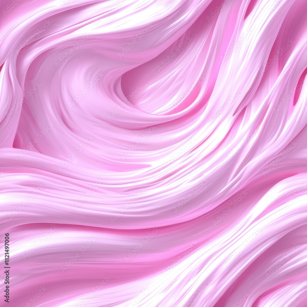 Aufkleber elegant pink tie-dye pattern with smooth flowing lines in seamless design for textile use