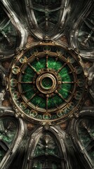 Obraz premium intricate mandala pattern, ancient, Hindu architecture