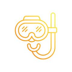 Snorkeling vector icon