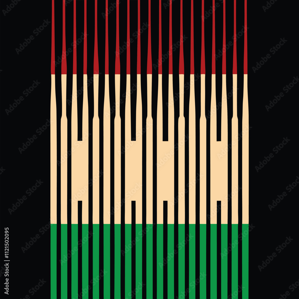 Poster a visually striking abstract geometric pattern featuring vertical lines and dotted gradients. perfec