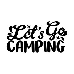 Obraz premium lets go camping.eps