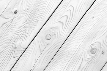 Whitewashed Wood Plank Texture: Diagonal wood paneling, distressed and bleached white, creates a rustic yet chic backdrop with subtle grain patterns and knots, perfect for minimalist design projects.