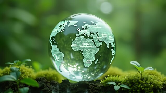Green logistic or Sustainable transport. Sustainable global transport. logistics or travel by Ship, car, train, airplane, truck, with clean energy and eco friendly process to Net zero carbon emission