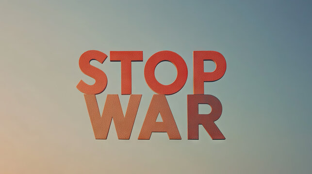 Stop war background - Powered by Adobe