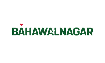 I Love Bahawalnagar, Typographic Design of I Love Bahawalnagar with a flag of PAKISTAN on a white background, Bahawalnagar city of PAKISTAN with heart, Bahawalnagar, I love Pakistan