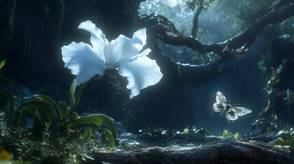 Obraz premium The Ethereal Bloom of Swamps.