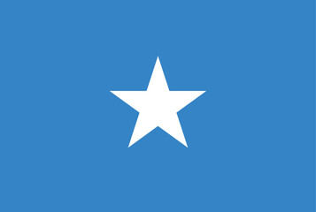 Vector Somalia National Flag icon. Flag design of Somalia.