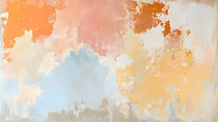 Fototapeta premium Abstract pastel wall texture. Distressed paint effect, ideal for design projects and backgrounds.