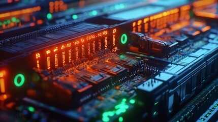 Naklejka premium Develop a digital interface for tracking live market updates and economic information