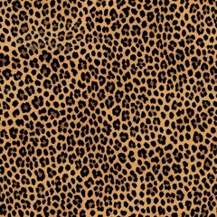 Wild and Feline: A seamless, captivating pattern featuring a classic leopard print in rich brown and black tones, perfect for adding a touch of untamed elegance to your designs.  