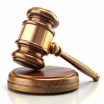 recommend clip art: 3d illustration of hammer of court and law