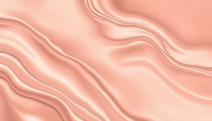Obraz premium Abstract Peach Colored Silk Swirling Waves Background