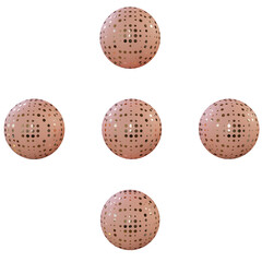 Balls with Pattern: 3D Render, Decorative Spheres