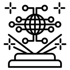 Hologram single icon