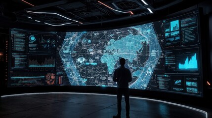 Global Network Monitoring: A Futuristic Data Visualization