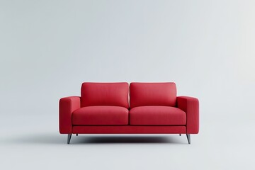 Fototapeta premium red leather sofa