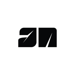 JA monogram logo design letter text name symbol monochrome logotype alphabet character simple logo