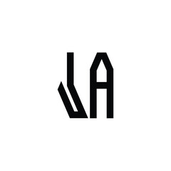 JA monogram logo design letter text name symbol monochrome logotype alphabet character simple logo