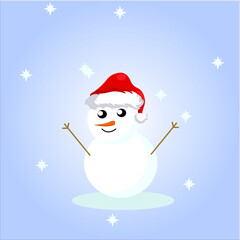 snowman with hat