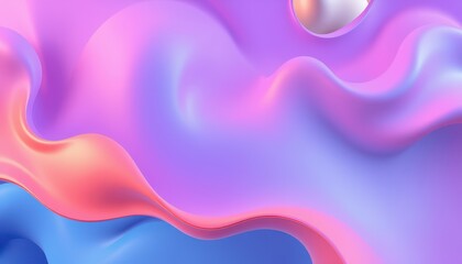 Fototapeta premium Abstract Pastel Waves Flowing Design