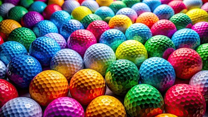 High-Resolution Panoramic Golf Ball Texture Background for Sports and Design Projects, Perfect for Golf-themed Graphics, Textures, and Backgrounds, Ideal for Creative Uses and Marketing Materials