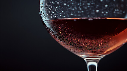 red wine in glass