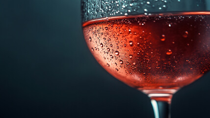 red wine pouring into glass