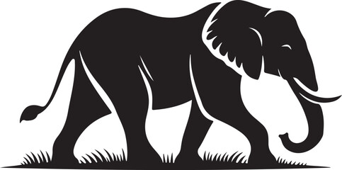 Elephant silhouettes