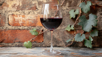 red wine in a glass