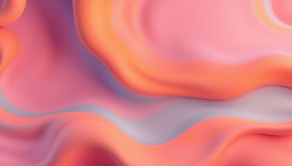 Fototapeta premium Abstract Pink and Orange Wave Abstract Design