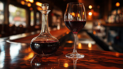 glasses of wine on the table