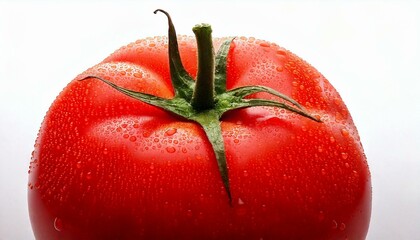 tomato isolated on black background