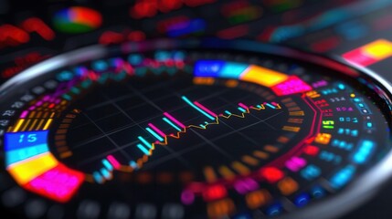 Obraz premium Revolutionizing trading a futuristic stock market app for global investors in a digital environment