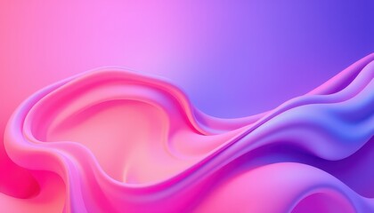 Abstract Pink and Purple Fluid Wave Design