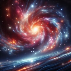 Galaxy Glow A radiant glowing image of a galaxy ;