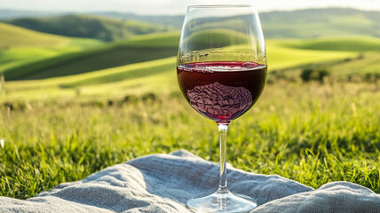 glass of red wine